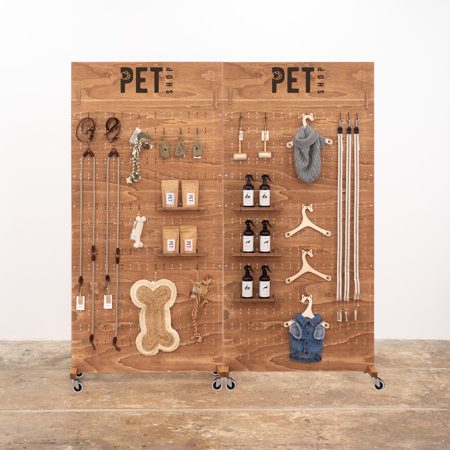 Pegboard wall VP-05-W-CF | coffee color