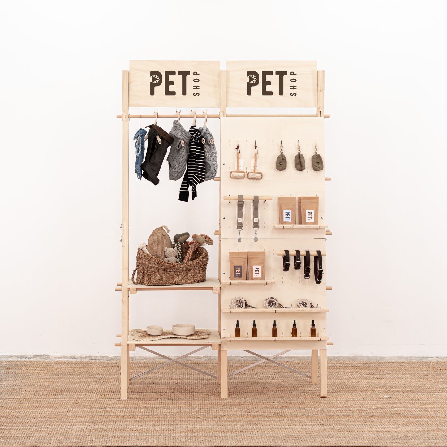 Versatile market booth furniture for product display at events and exhibitions