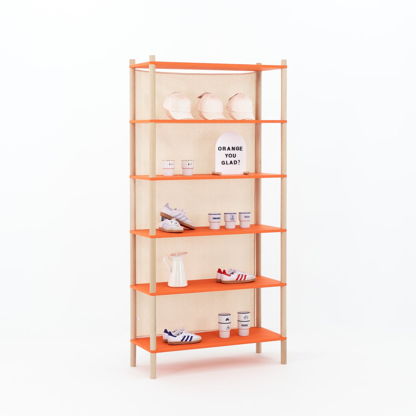 Customizable shelving system for trade shows and stores