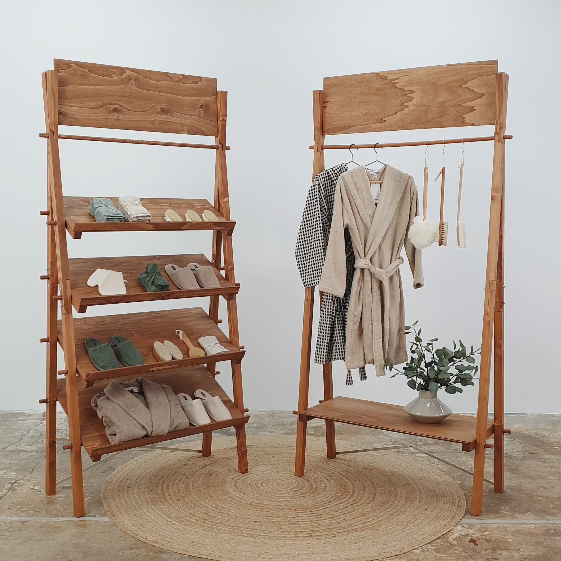 Portable retail furniture for fashion and lifestyle brands