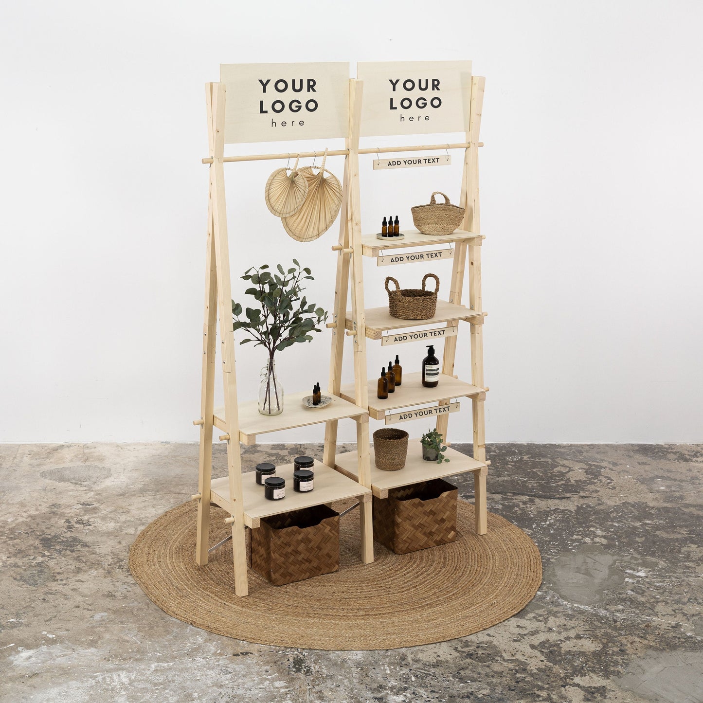 SET Arizona | versatile shelving system | Milimetry | collapsible display stand