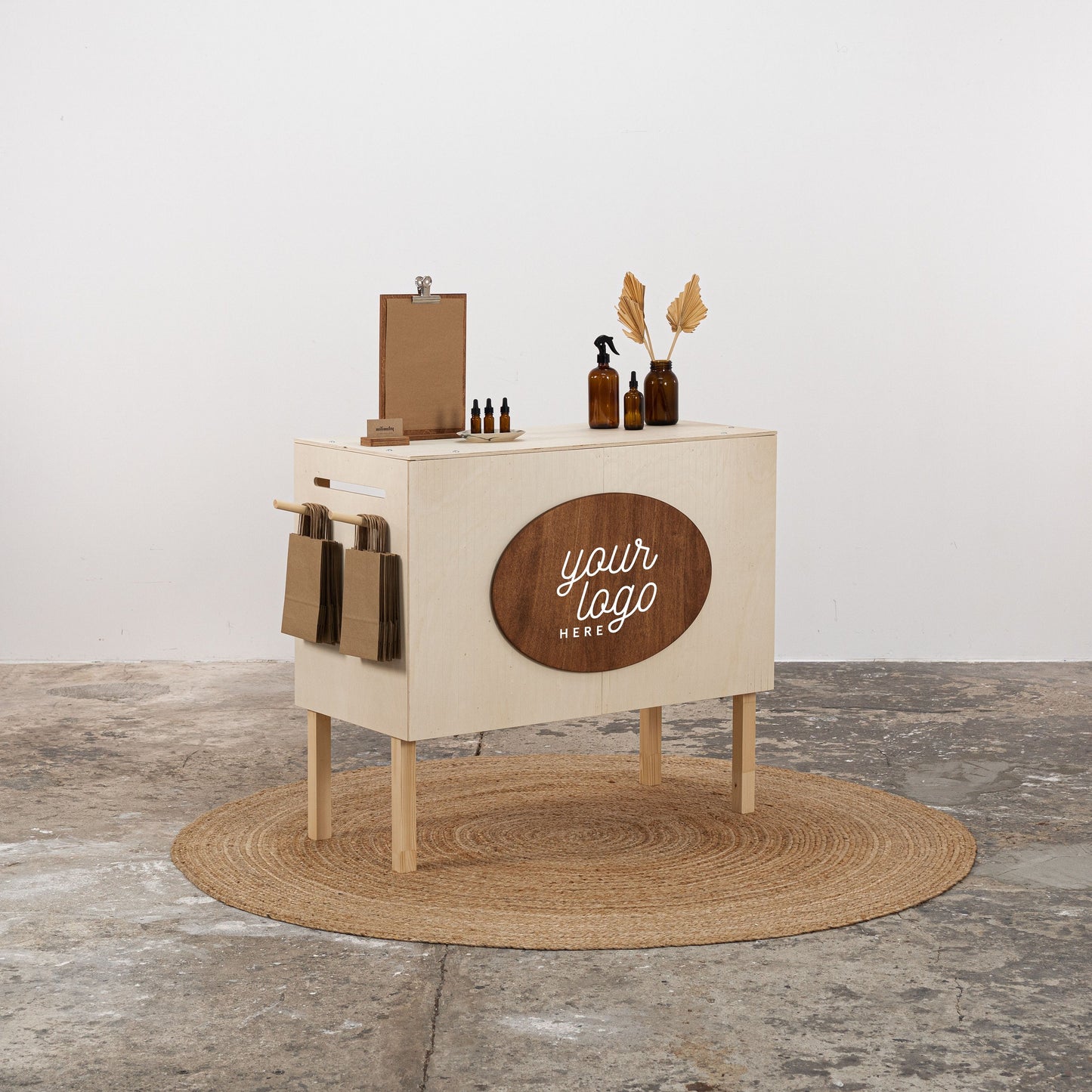 Special Edition Checkout Counter VC-03 | collapsible portable branded vendor display with storage | Milimetry