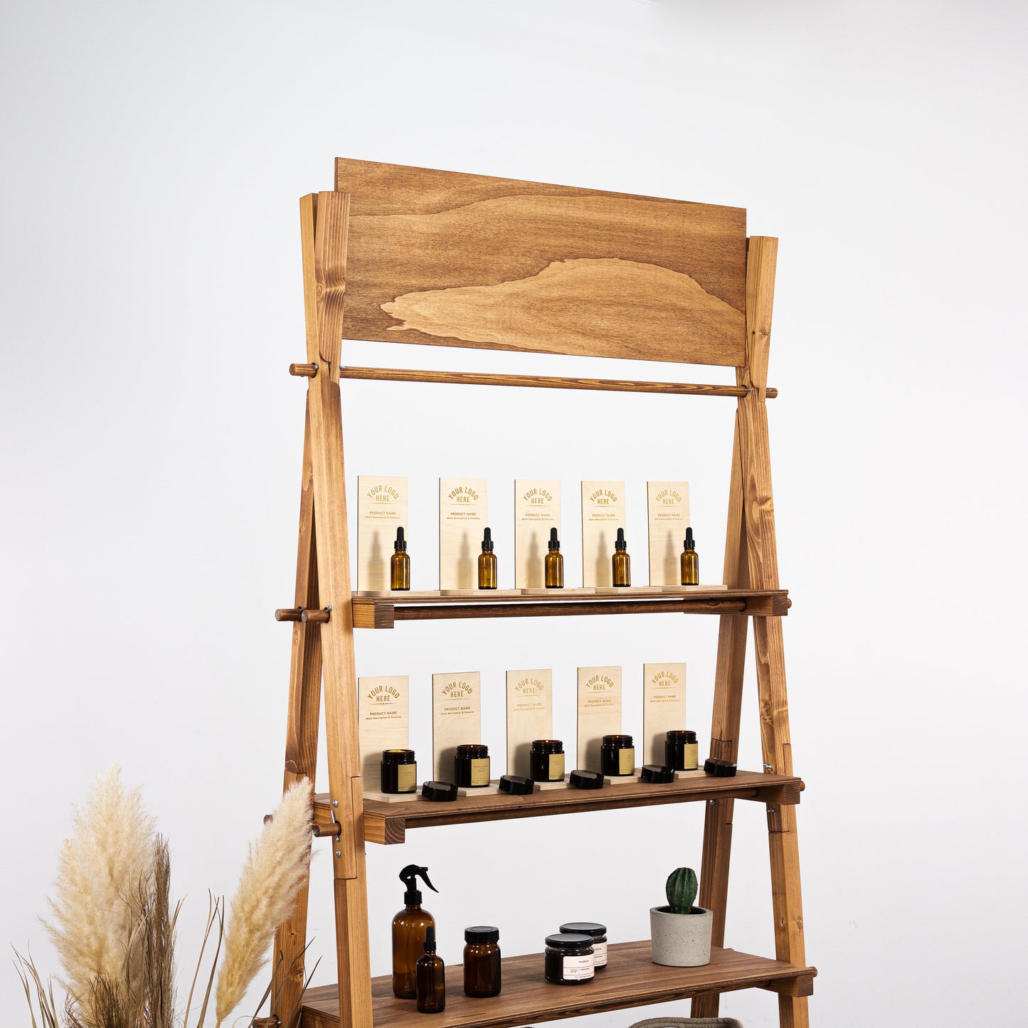 portable product display stands for trade fairs and artisan pop-ups