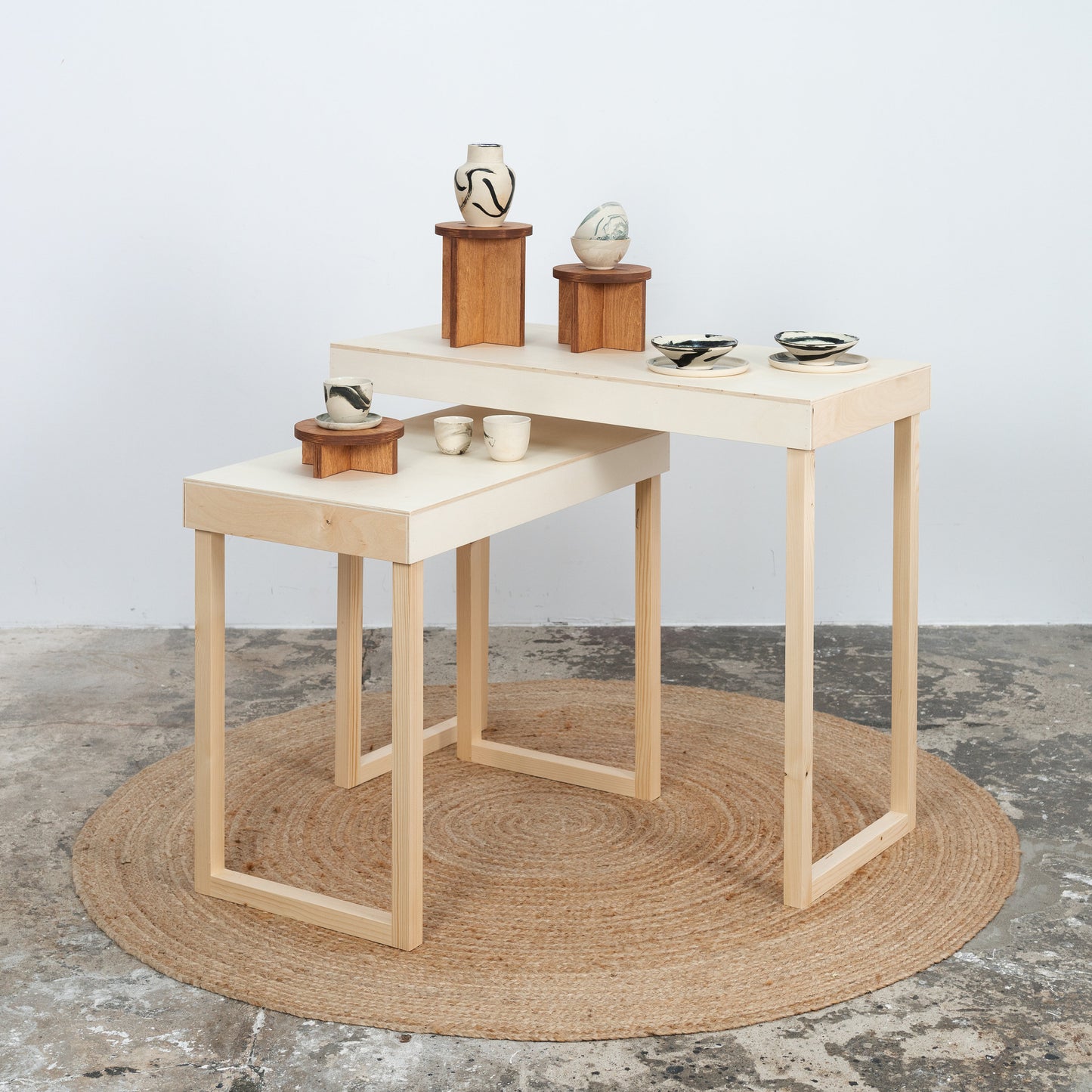 Set of 3 risers VAR-02-CF | display stands