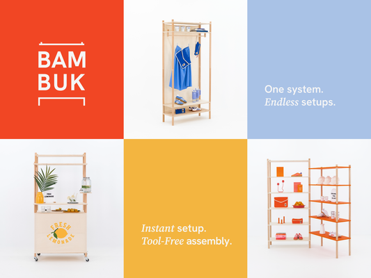 Introducing BAMBUK: The Modular Shelf System Built for Trade Shows, Events and Retail Displays