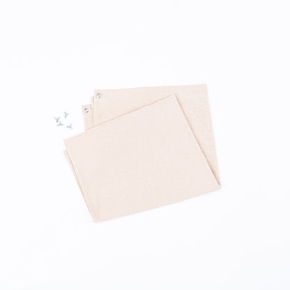 Fabric backdrop for VS-05 shelving unit | natural beige color