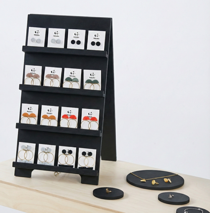 OUTLET | Card display stand VAB-02-BL | black color
