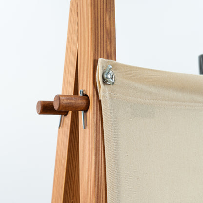 Fabric backdrop for VS-05 shelving unit | natural beige color