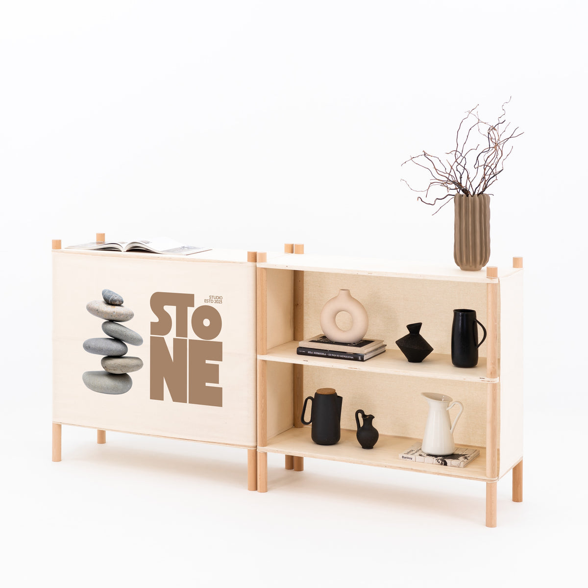 Comptoir caisse pliable pour stand BC-01-C-ML | couleur personnalisée