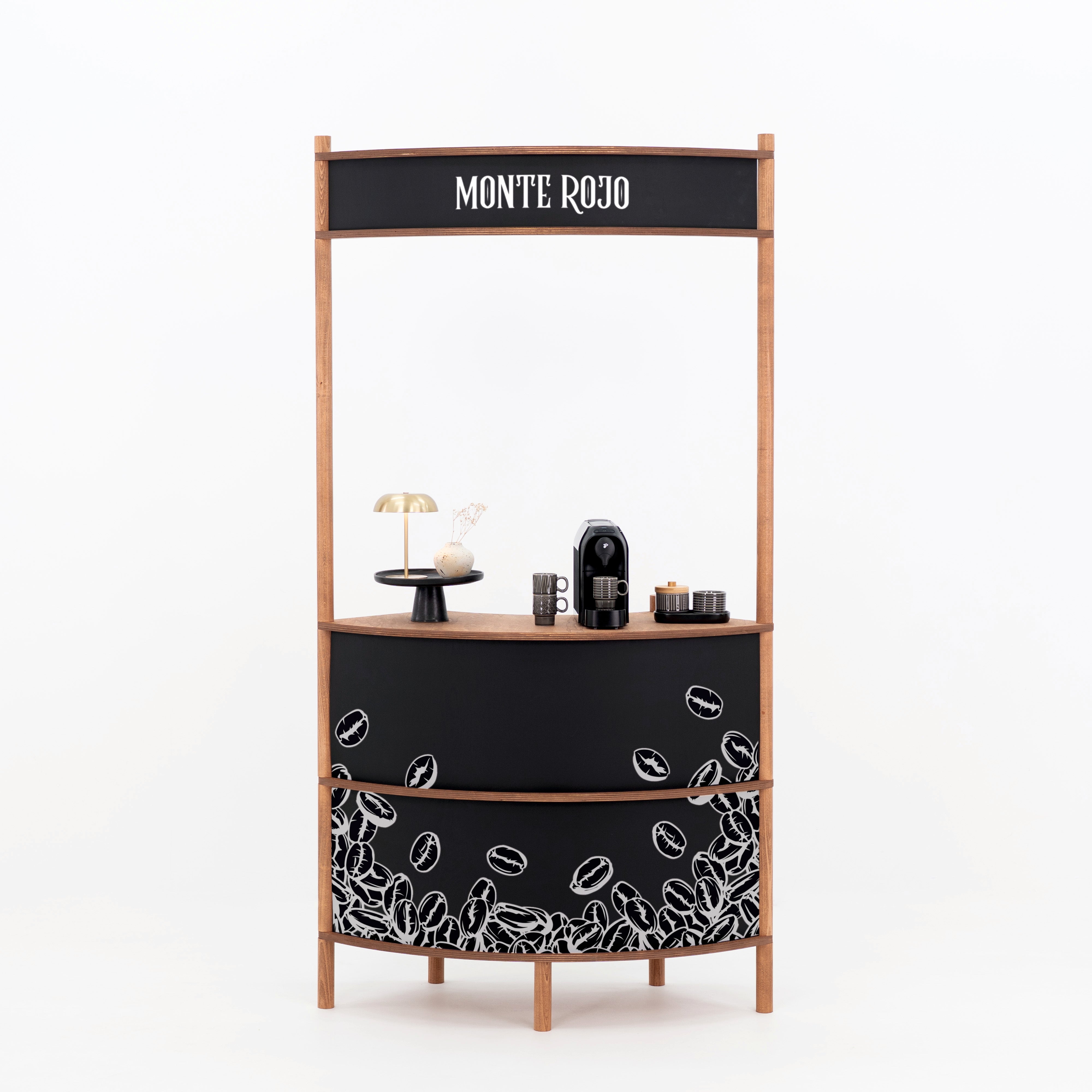 Curved Customer Service Station | Custom POS Counter – Milimetry
