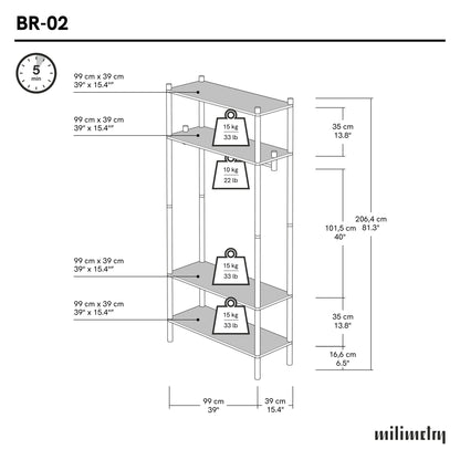 Collapsible Short-hang Clothing Rack BR-02-ML | custom color