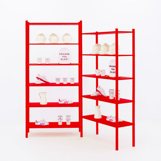 Corner double shelving BS-02-B-ML | custom color