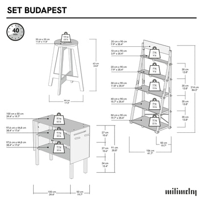 Budapester Bündel | natürliches Finish
