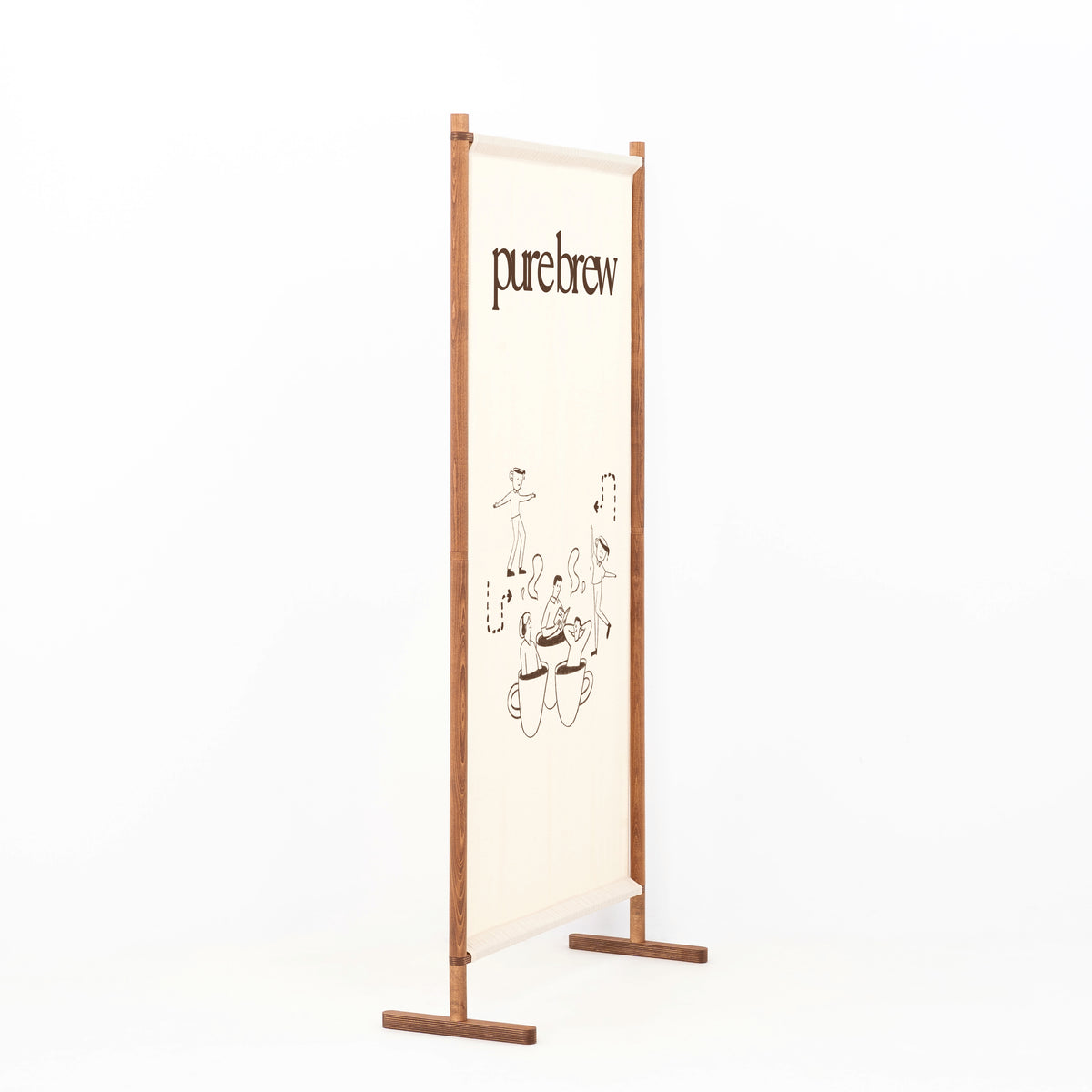 Mur événementiel autoportant pour les dégustations de café, les événements de presse et le style de salle d'exposition