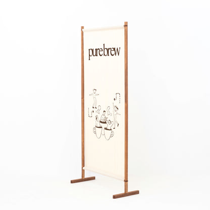 Single custom event wall for retail storytelling and product launch spaces