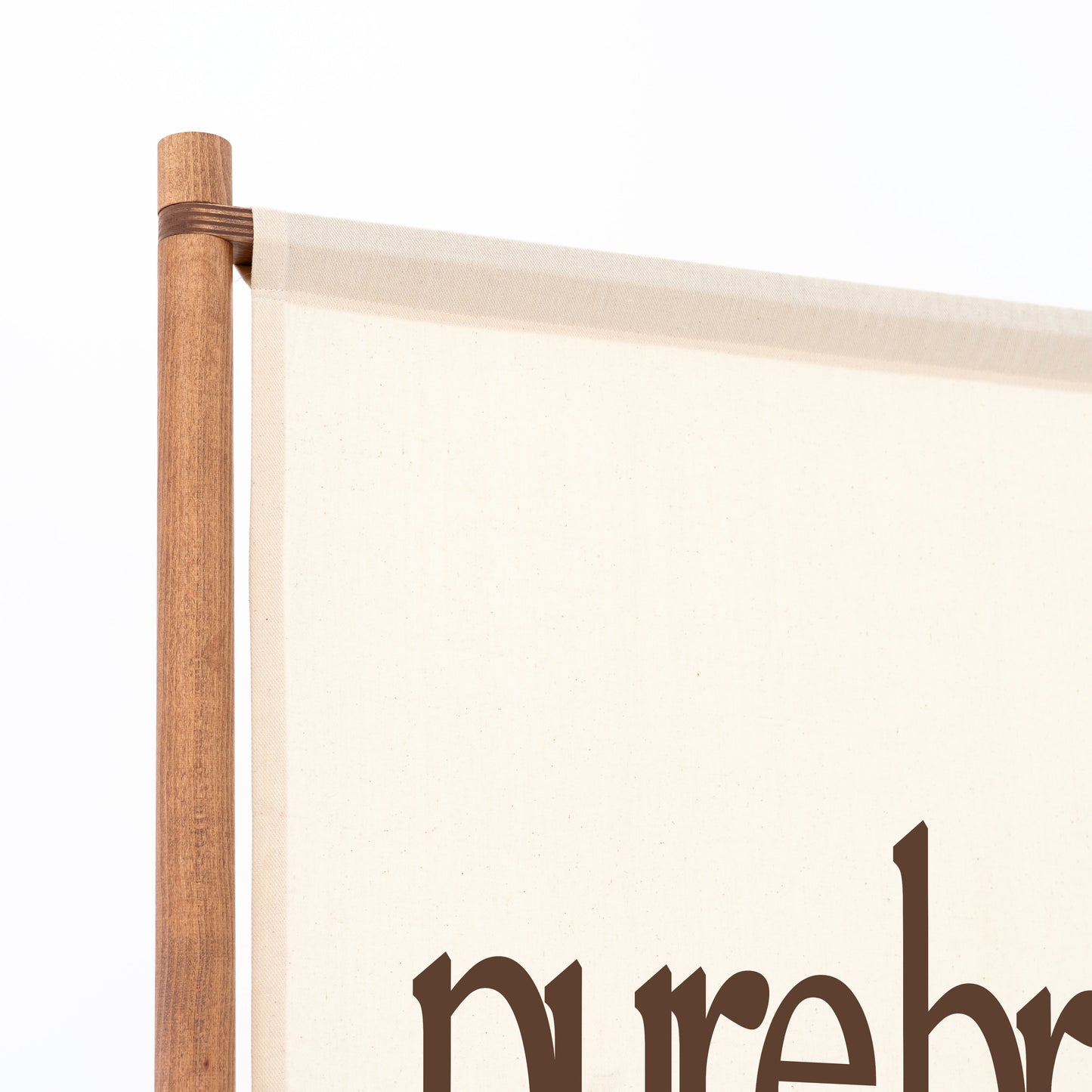 Branding detail for lifestyle pop-up walls, café corners, and photo zones