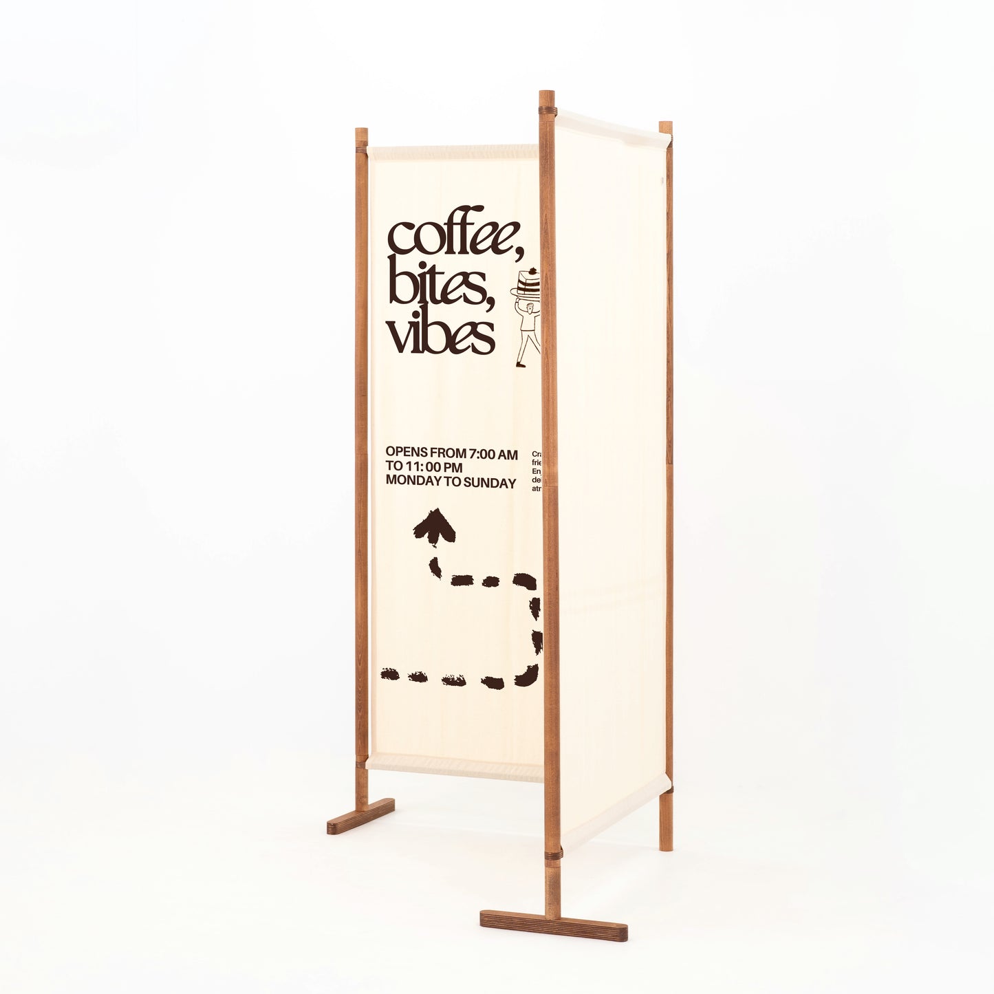 Angled double wall for photo moments,  activations, and event scenography