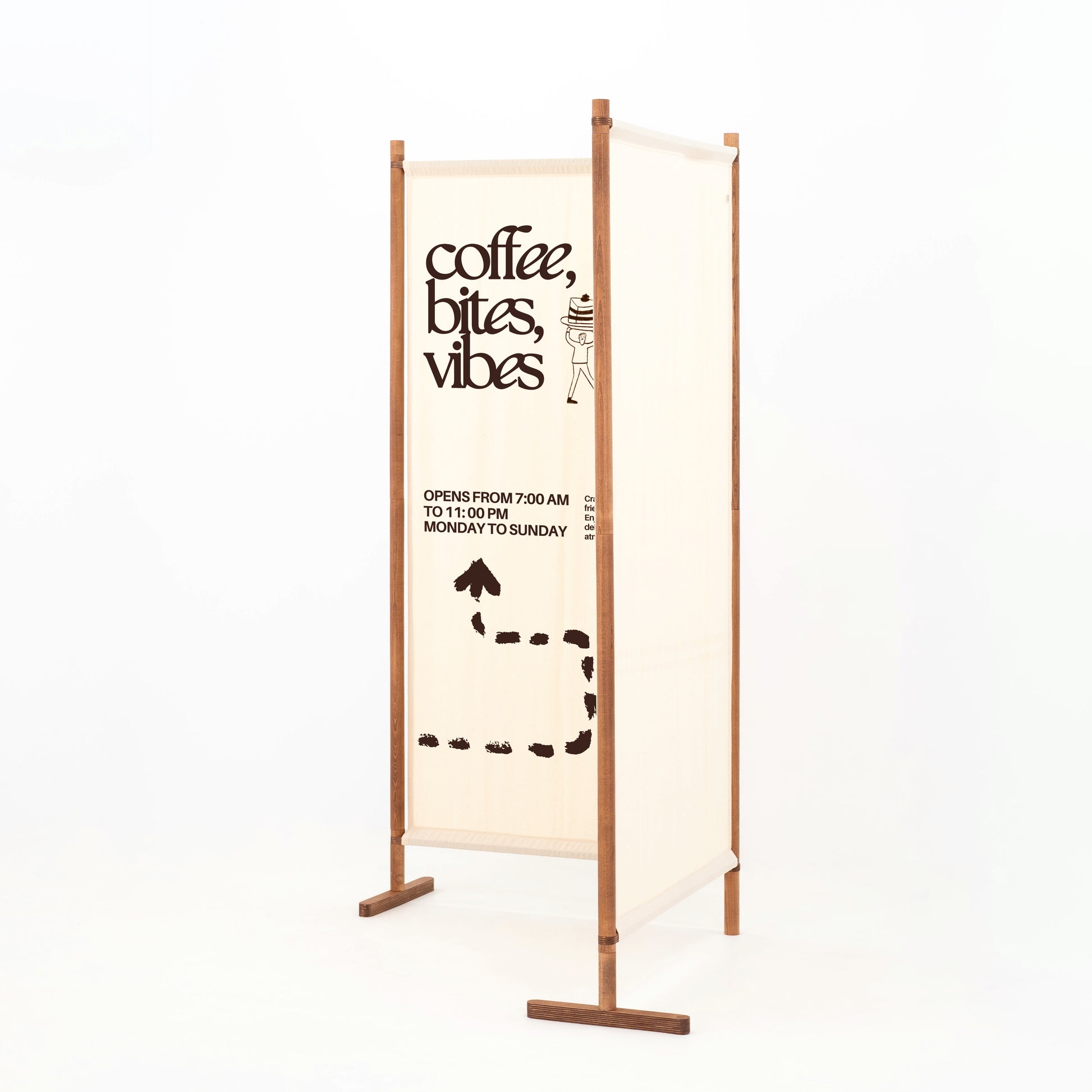 Angled double wall for photo moments,  activations, and event scenography