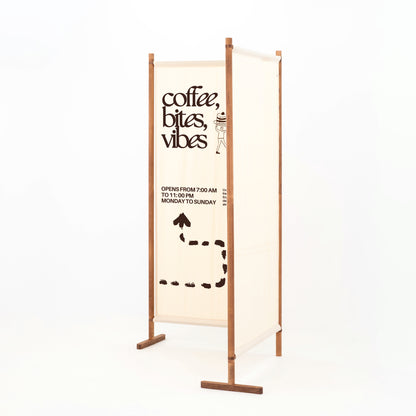 Angled double wall for photo moments,  activations, and event scenography