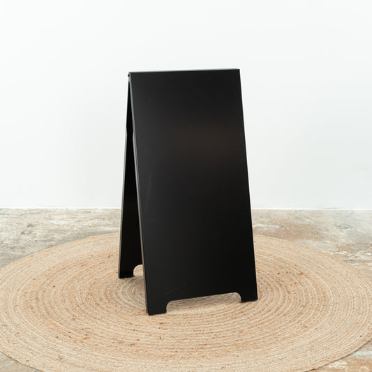 SAMPLE SALE | Outdoor A-frame board SB-B-BL, metal sandwich board, for restaurants, shops, events