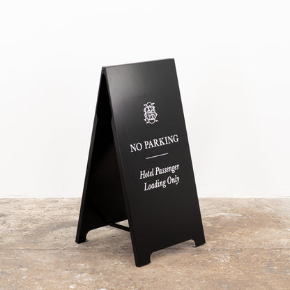 Custom logo black sandwich signage


