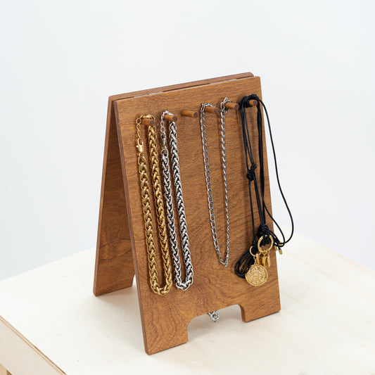 Necklace stand VAB-01-CF | wooden shop and craft fair display