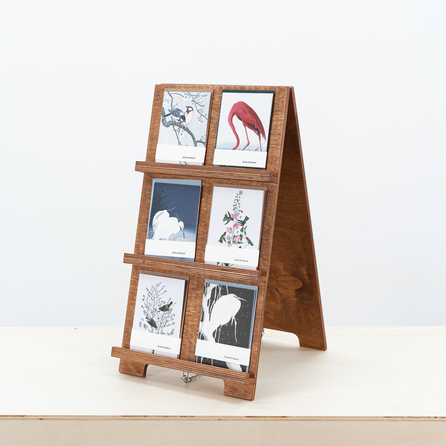 Card display stand VAB-02-CF | coffee color