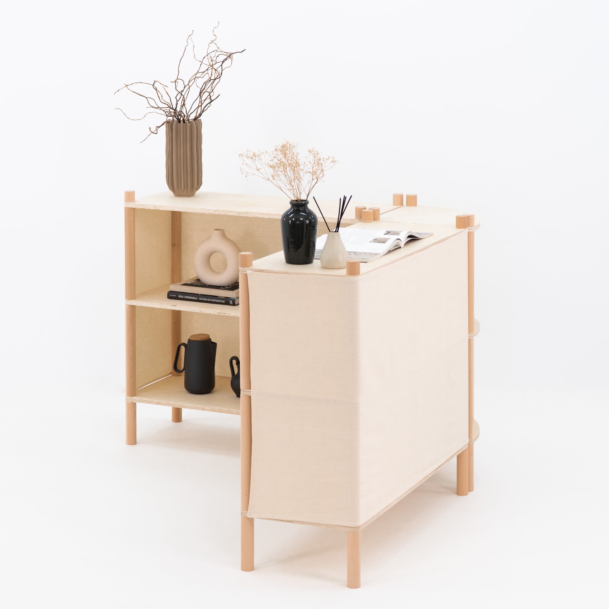 Customizable cotton panels on retail counters