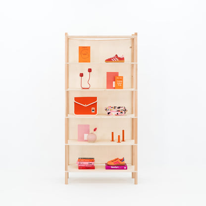 compact modular shelving for trade fairs