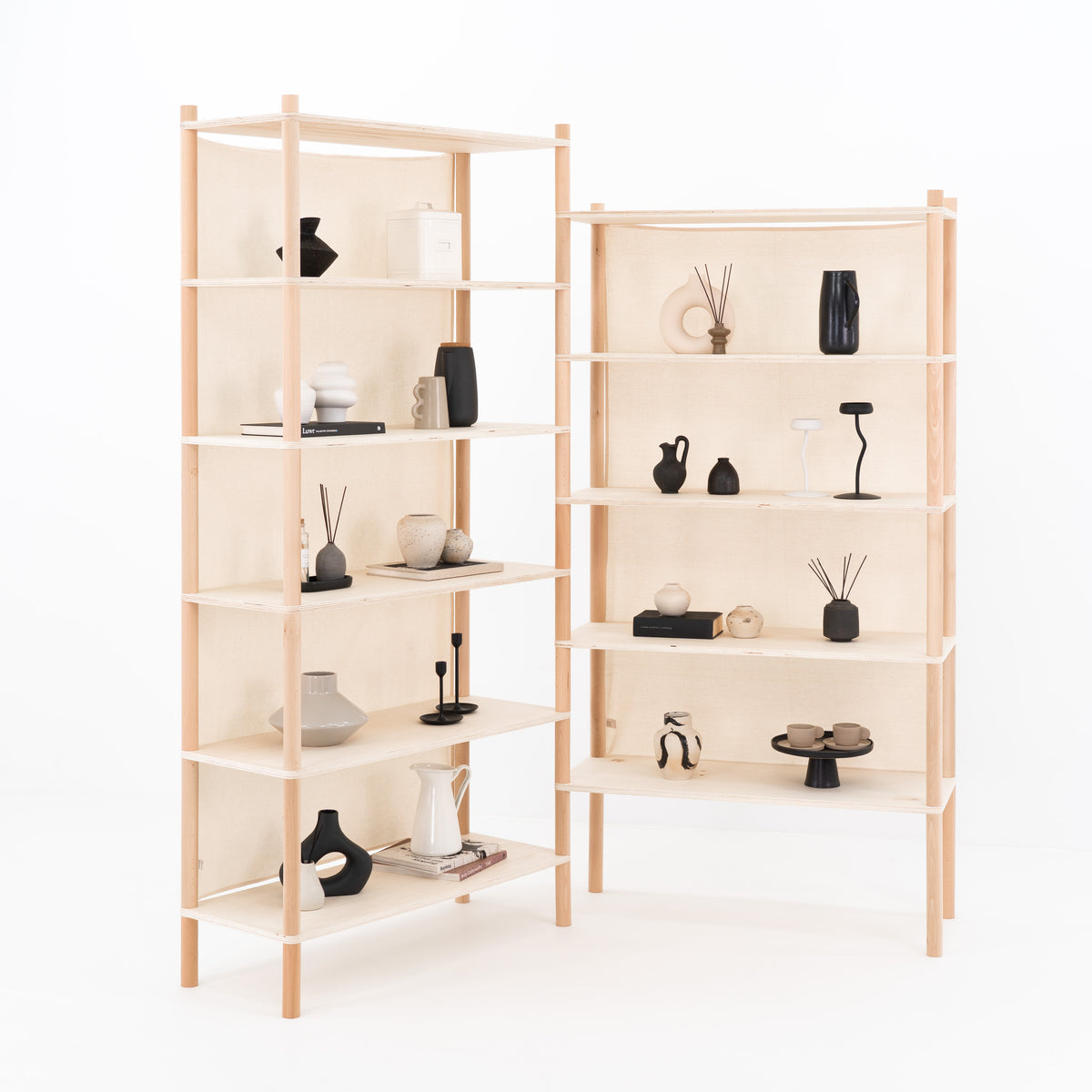 BAMBUK retail shelf modules with simple layout