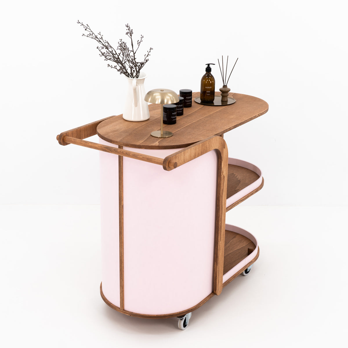 Elegant hospitality cart for food and beverage service