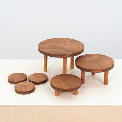 multi-level riser set for trade shows and craft fair tables

