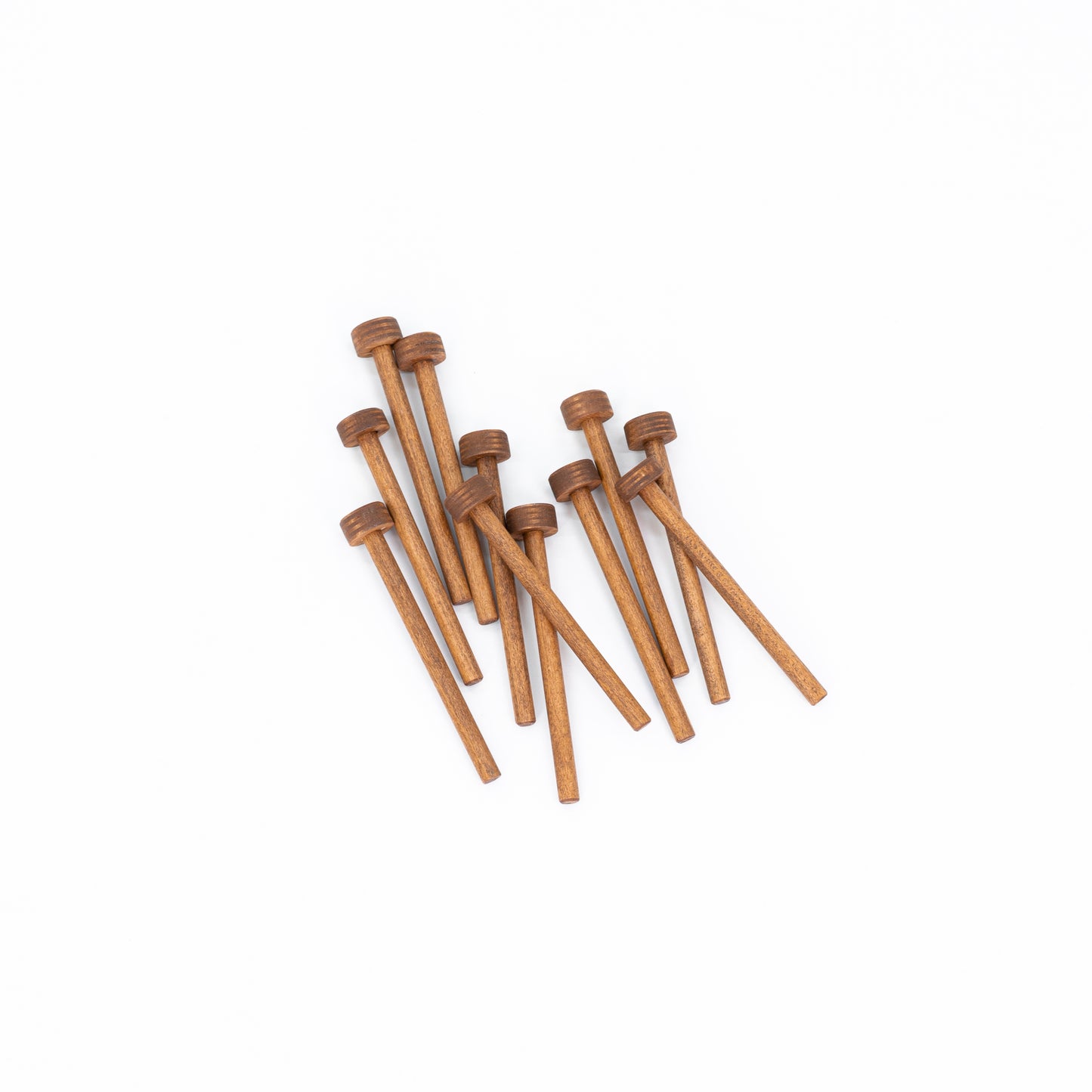 Set of 10 pegs VAA-PEG-01-CF | coffee color