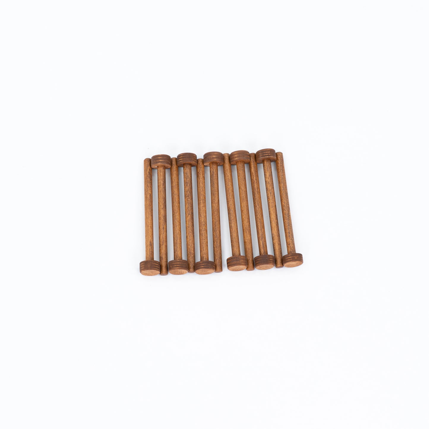 Set of 10 pegs VAA-PEG-01-CF | coffee color