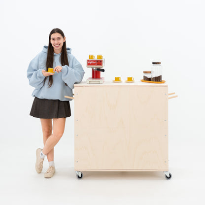 Checkout stand VC-08-W-NT | natural color