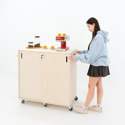 Checkout stand VC-08-W-NT | natural color