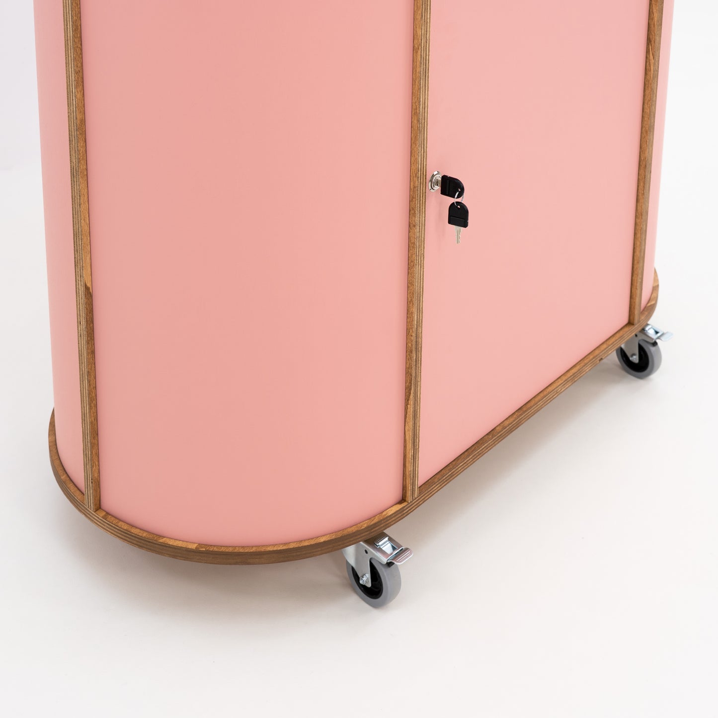 Stoisko reklamowe owalne VC-26-A-W-ML | kolor RAL/NSC dodatkową półką