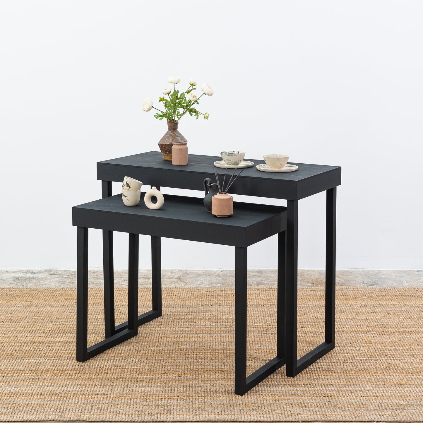 Nesting tables VC-15-BL | black color