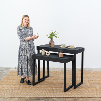 Nesting tables VC-15-BL | black color