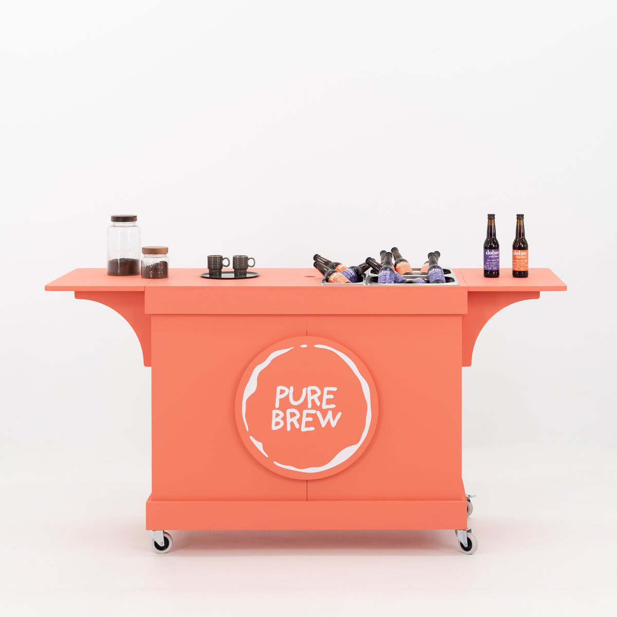 Food presentation cart for events and pop-ups