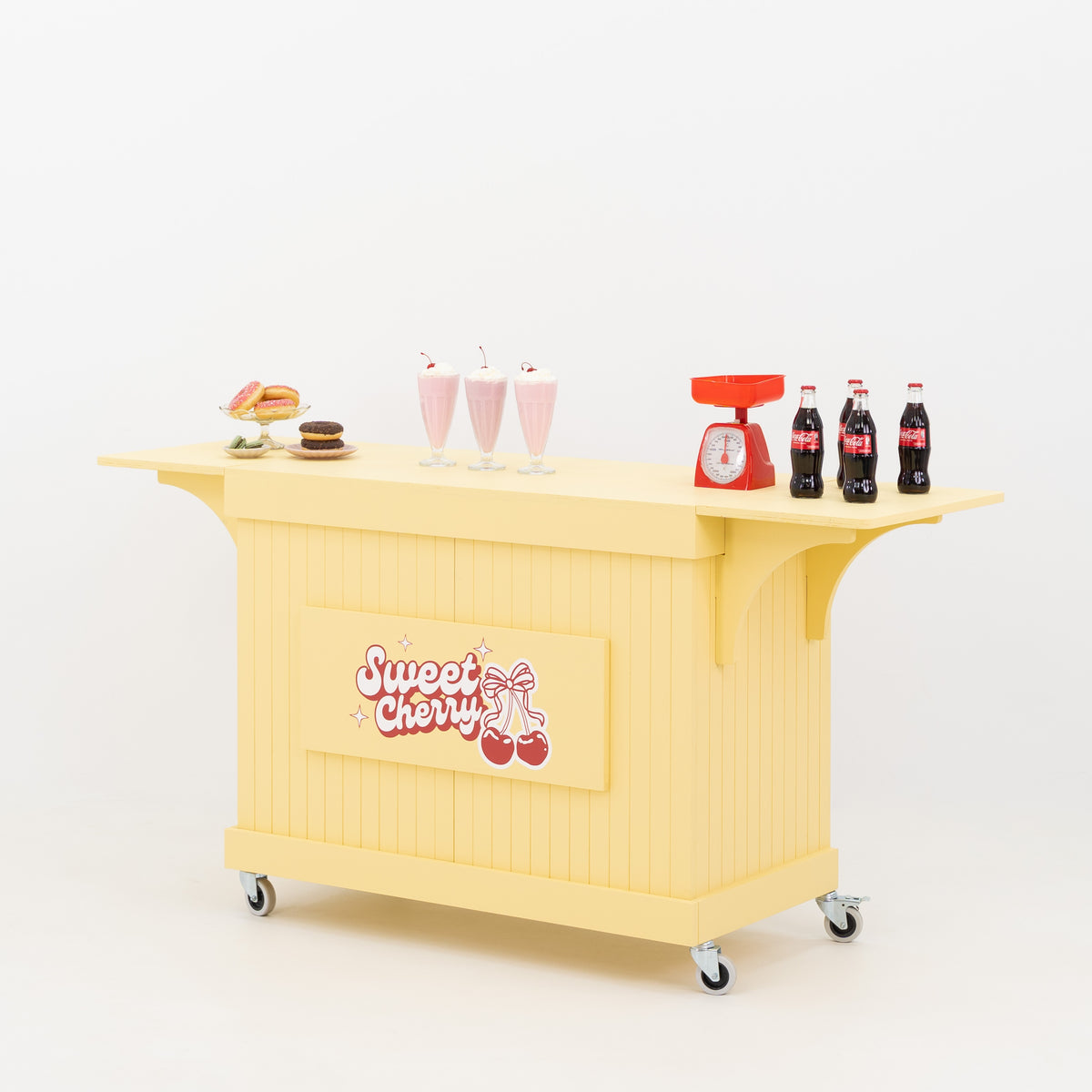 Event display cart with custom branding space