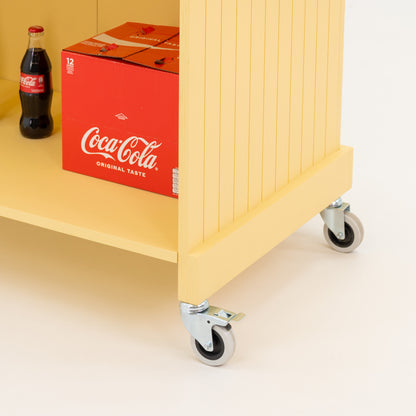 Foldable display cart for mobile setups