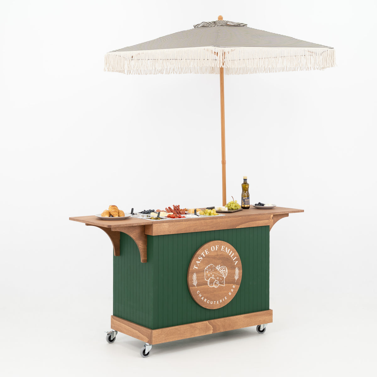 Catering display cart for trade shows and events