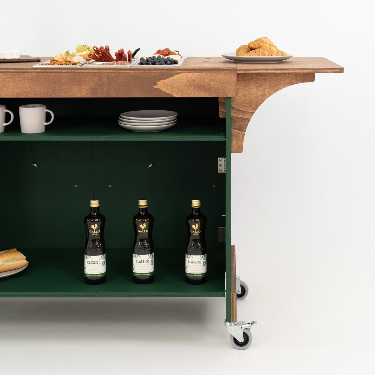 Catering display cart for trade shows and events