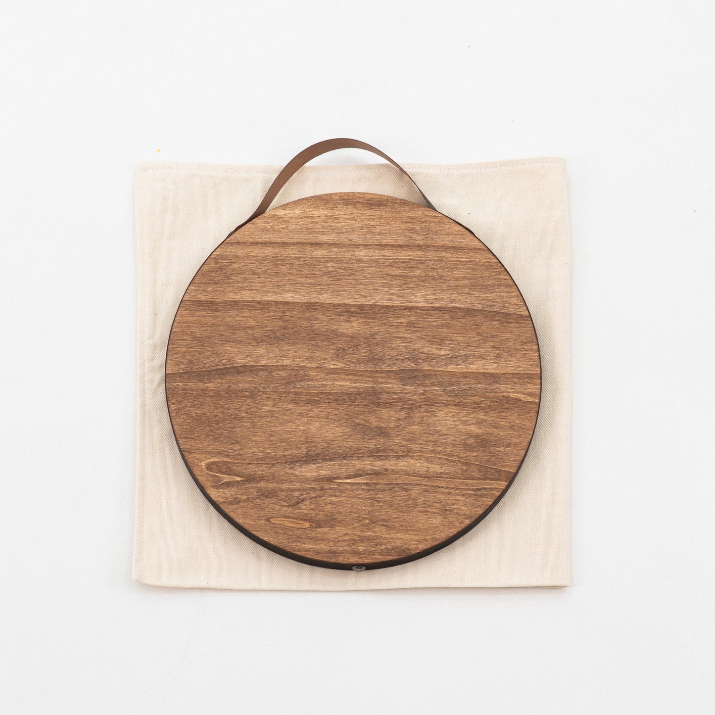 Okrągła tablica z logo | kolor kawy