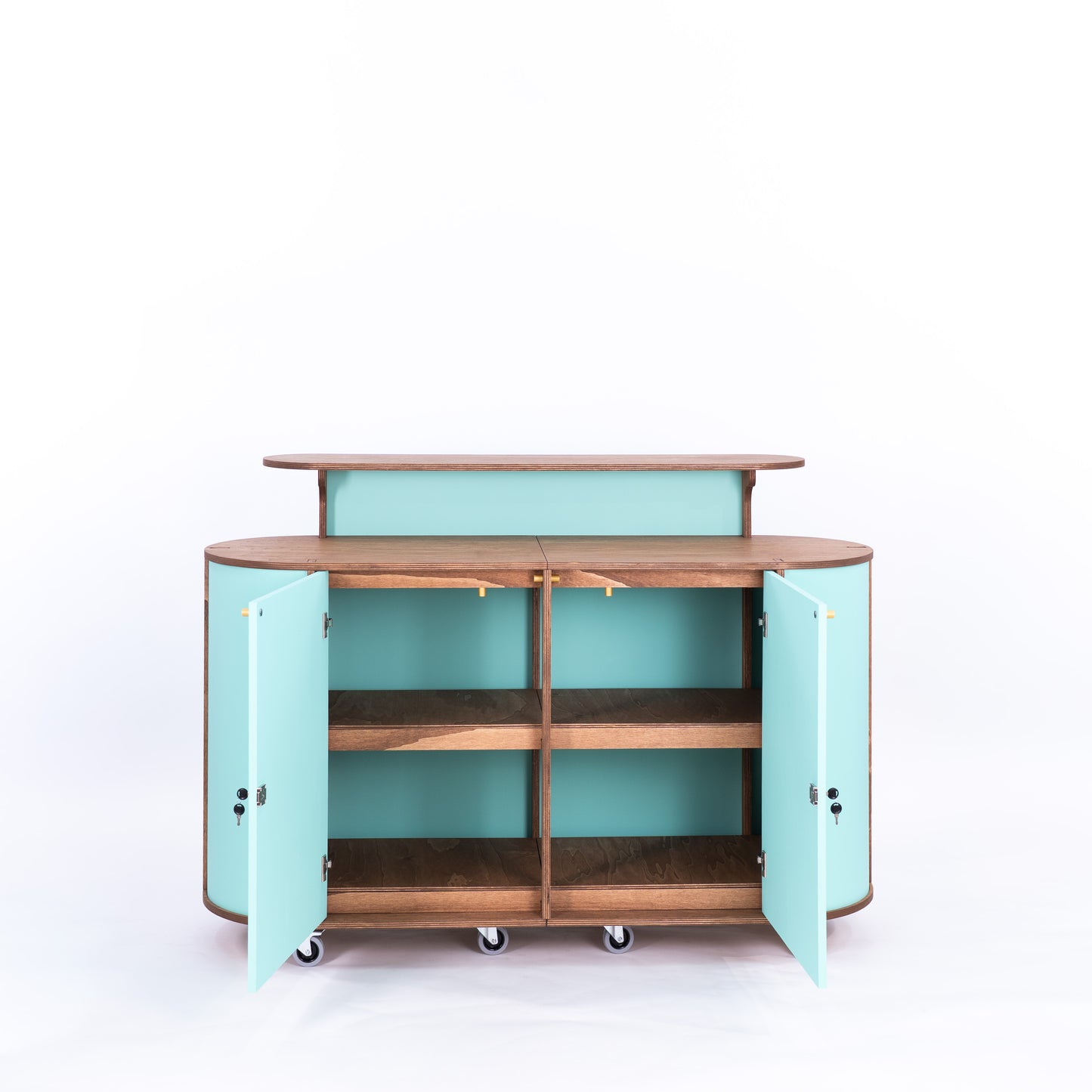 Grand comptoir ovale VC-28-W-ML | couleur personnalisée