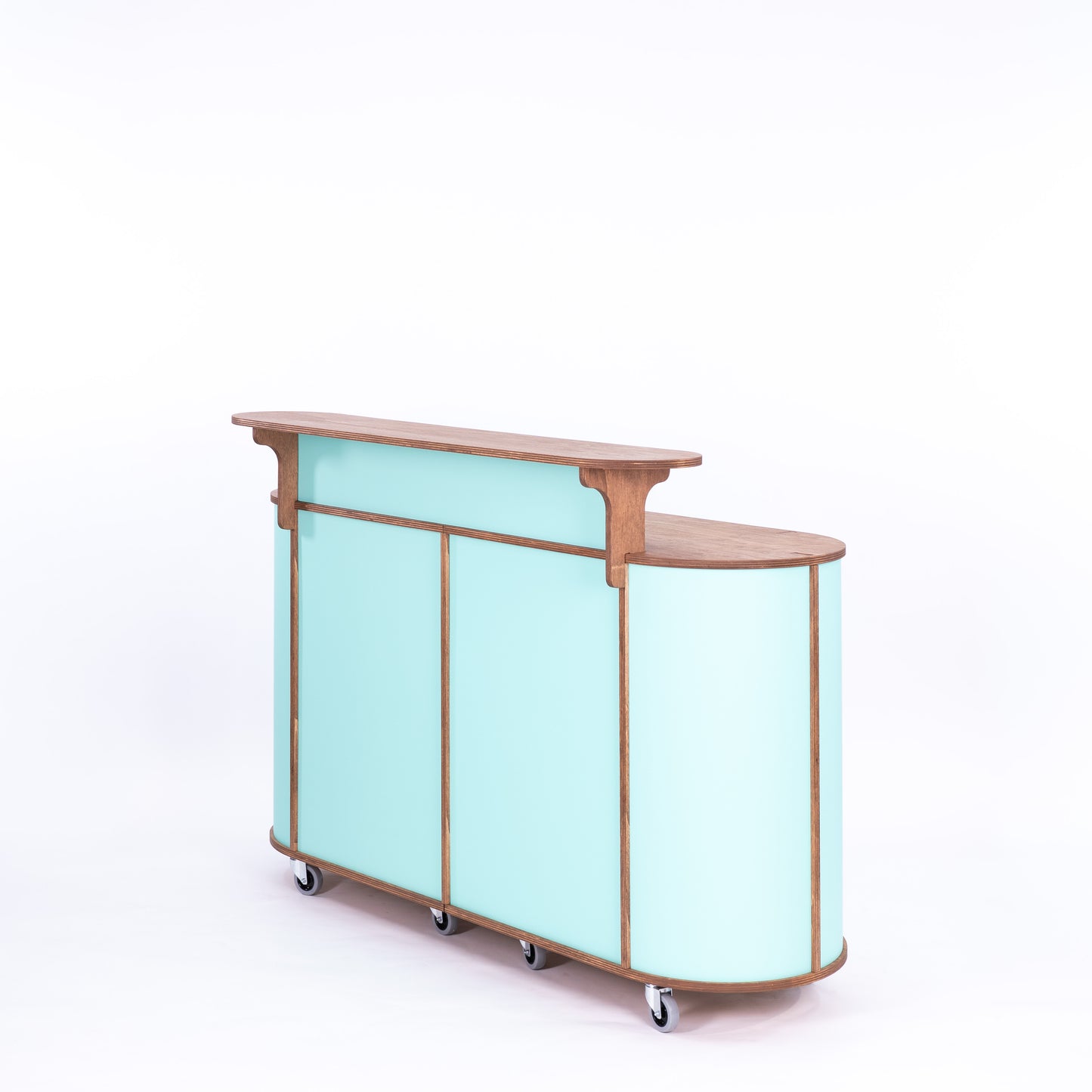 Grand comptoir ovale VC-28-W-ML | couleur personnalisée