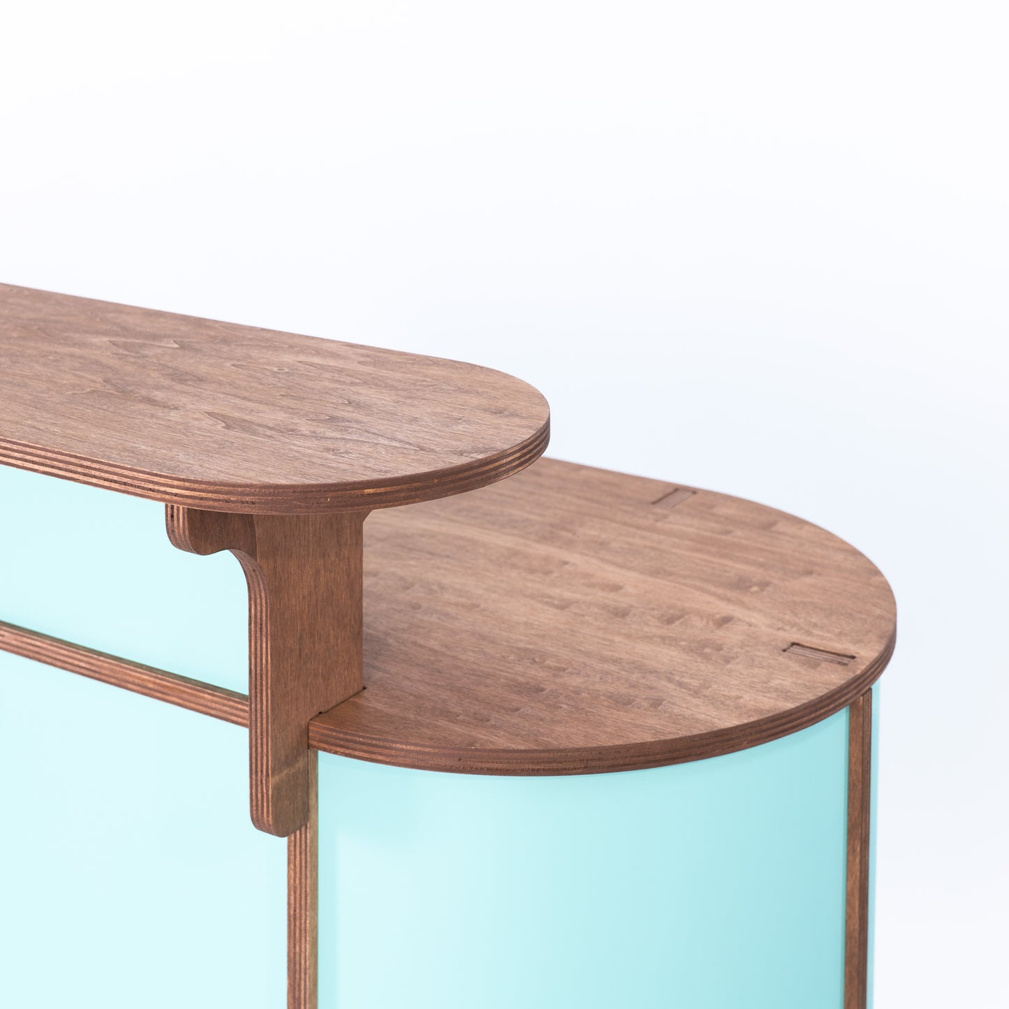 Grand comptoir ovale VC-28-W-ML | couleur personnalisée