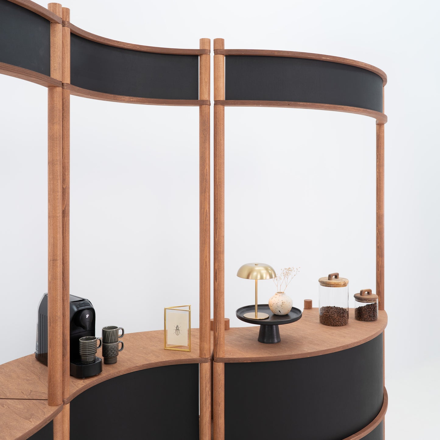 Okinawa II Wave-Shaped Service Station | coffee + custom color