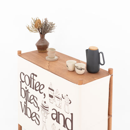 Klappbarer Kassenstand BC-01-CF | Kaffeefarbe